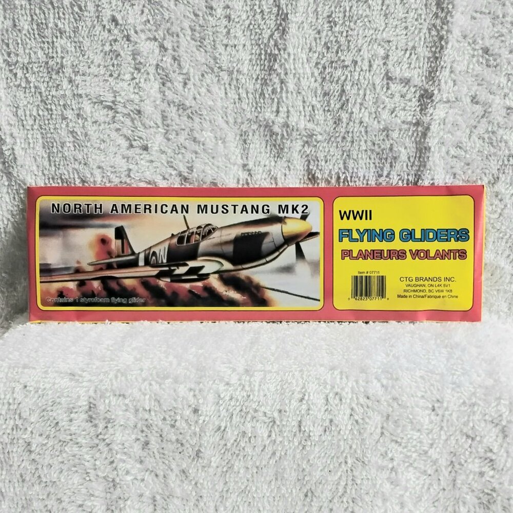 Sealed 5/$20 WWII Flying North American Mustang MK2 Glider by CTG Brands Inc.!!